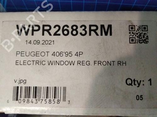 Front right window mechanism PEUGEOT 406 (8B)  | BP25709915C23 