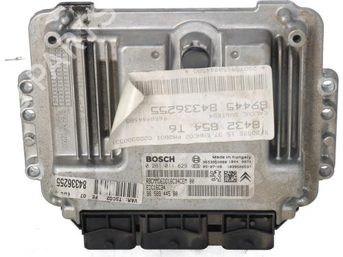 Used Engine control unit (ECU) Engine control unit (ECU) PEUGEOT 307 Break (3E) 1.6 HDi 110 (109 hp) 33293601 33293601