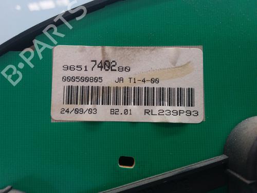 Instrument cluster PEUGEOT 206 Hatchback (2A/C) 1.4 HDi eco 70 | BP9506714C47 
