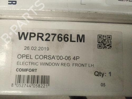 Front left window mechanism OPEL CORSA C (X01)  | BP25493863C22 