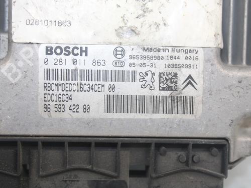 Engine control unit (ECU) CITROËN C4 Coupe (LA_) 1.6 HDi | BP8557633M57 