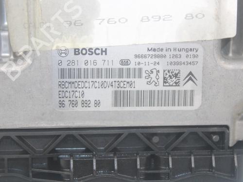 Engine control unit (ECU) PEUGEOT 206 Hatchback (2A/C) 1.4 HDi eco 70 | BP17125128M57 