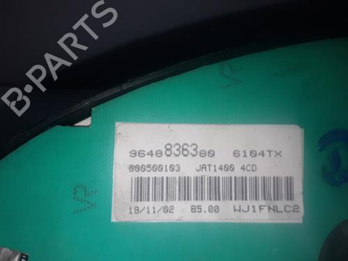 Instrument cluster PEUGEOT 206 Hatchback (2A/C) 1.4 HDi eco 70 | BP9213940C47 