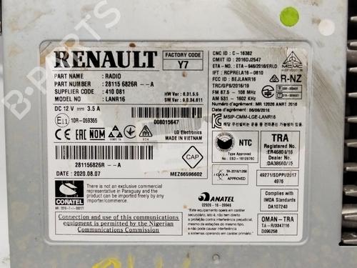 Used Radio RENAULT KADJAR (HA_, HL_) [2015-2025]  28584381