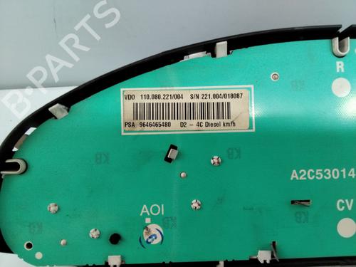 Instrument cluster PEUGEOT 407 (6D_)  | BP19524219C47 