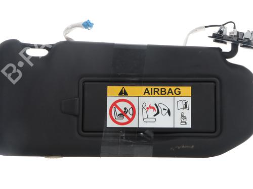 Højre solskærm Højre solskærm PEUGEOT 3008 II SUV (MC_, MR_, MJ_, M4_) 1.5 BlueHDi 130 (131 hp) 33842665 33842665