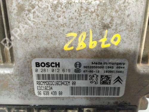 Engine control unit (ECU) CITROËN BERLINGO / BERLINGO FIRST Box Body/MPV (M_) 2.0 HDI 90 (MBRHY, MCRHY) | BP22274851M57 