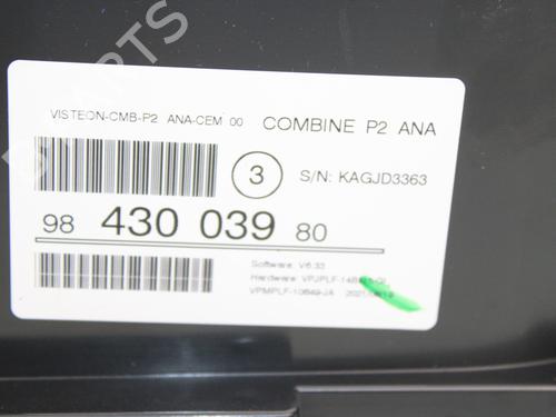 Kombiinstrument PEUGEOT 208 II (UB_, UP_, UW_, UJ_) 1.5 BlueHDI 100 | BP16435768C47 