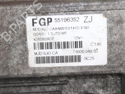 Engine control unit (ECU) OPEL CORSA C (X01) 1.3 CDTI (F08, F68) | BP16042841M57 