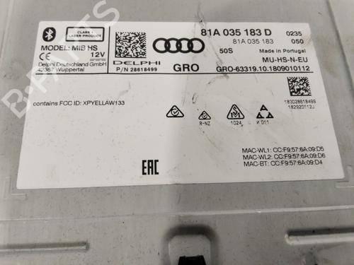 Radio AUDI A3 Sportback (8VA, 8VF) 35 TFSI | BP29715569E6 