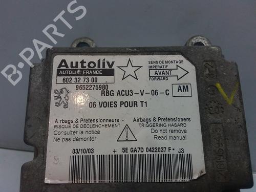 ECU airbags PEUGEOT 206 Hatchback (2A/C) 1.4 HDi eco 70 | BP9450910M53 