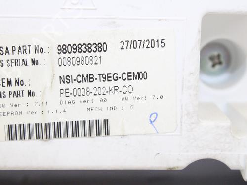 Instrument cluster PEUGEOT 308 II (LB_, LP_, LW_, LH_, L3_)  | BP15212033C47 