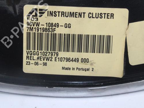 Instrument cluster SEAT ALHAMBRA (7V8, 7V9) 1.9 TDI | BP15732384C47 