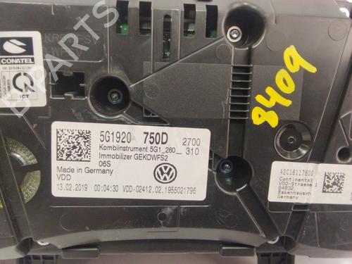 Instrument cluster VW GOLF VII (5G1, BQ1, BE1, BE2)  | BP23332316C47 