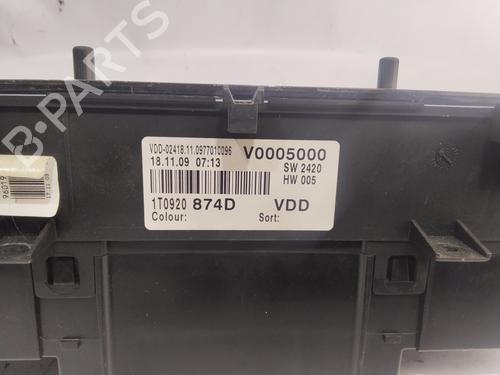 Instrument cluster VW TOURAN (1T1, 1T2)  | BP27556685C47