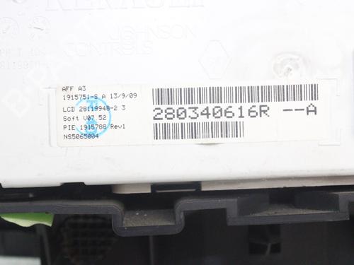 Display monitor RENAULT MEGANE III Grandtour (KZ0/1)  | BP16242186C48 