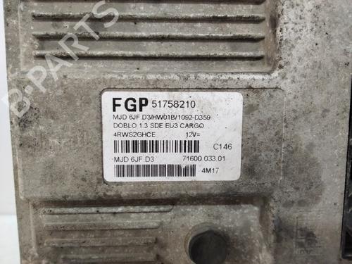 Engine control unit (ECU) FIAT DOBLO Box Body/MPV (223_) 1.3 D Multijet | BP24201498M57 