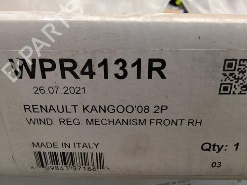 Front right window mechanism RENAULT KANGOO / GRAND KANGOO II (KW0/1_)  | BP27635717C23 