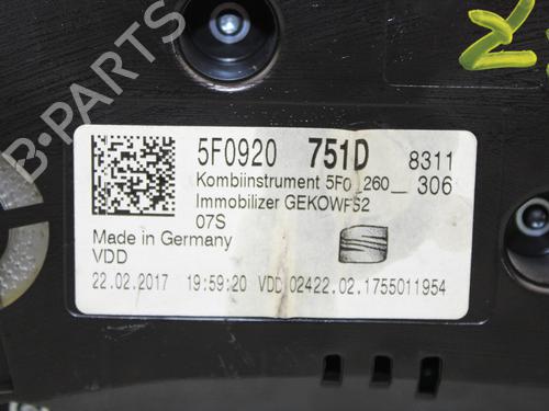 Instrument cluster SEAT LEON (5F1)  | BP18134743C47 