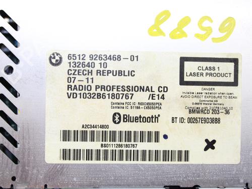 Radio BMW X1 (E84)  | BP18127091E6 