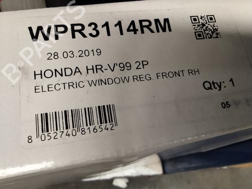 Front right window mechanism HONDA HR-V (GH_)  | BP27604059C23 