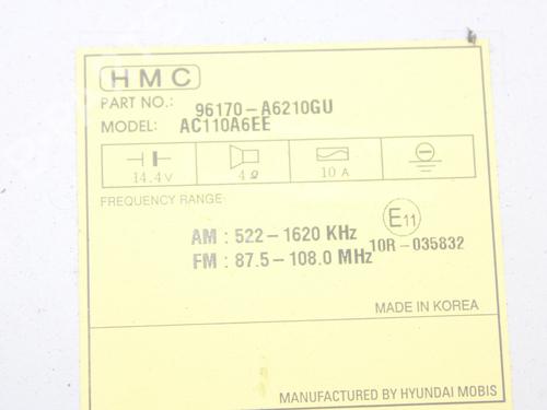 Radio HYUNDAI i30 (GD)  | BP16520291E6 