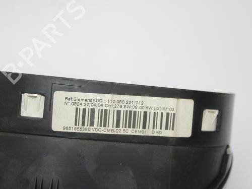 Instrument cluster PEUGEOT 407 (6D_) 2.0 HDi 135 (6DRHRH, 6DRHRE, 6DRHRG, 6DRHRJ) | BP12307394C47 