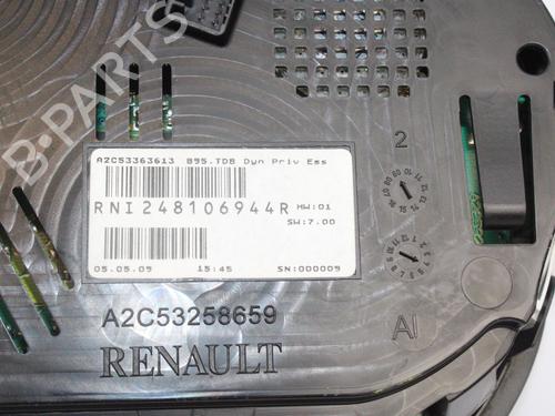 Instrument cluster RENAULT MEGANE III Hatchback (BZ0/1_, B3_)  | BP15470320C47 