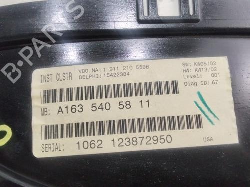 Instrument cluster MERCEDES-BENZ M-CLASS (W163) | BP26000742C47