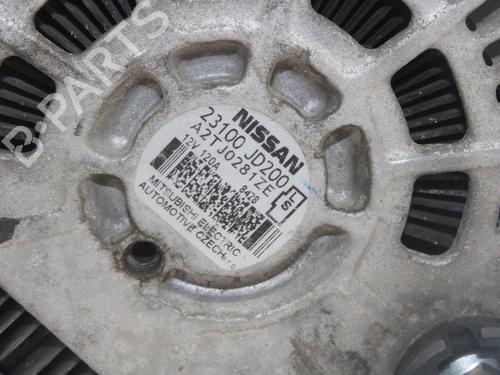 Alternator NISSAN QASHQAI / QASHQAI +2 I (J10, NJ10, JJ10E) 2.0 All-wheel Drive | BP13924295M7 