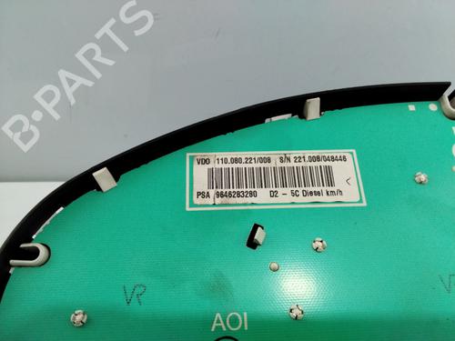 Instrument cluster PEUGEOT 407 (6D_) 2.0 (6DRFNB, 6DRFNE) | BP19170333C47 