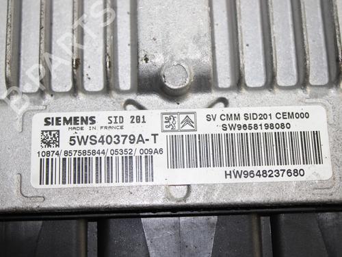 Engine control unit (ECU) PEUGEOT 407 Coupe (6C_) 2.7 HDi | BP17745739M57 