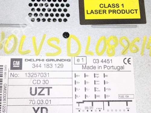 Radio OPEL CORSA D (S07)  | BP15514054E6 