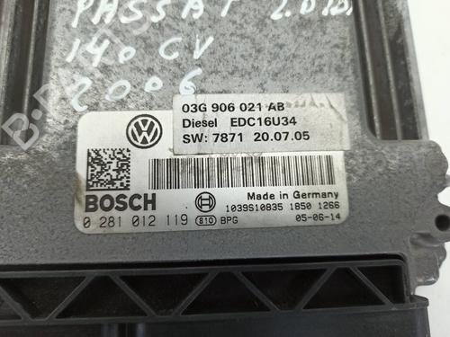 Engine control unit (ECU) VW PASSAT B6 (3C2) 2.0 TDI 16V | BP9148470M57 