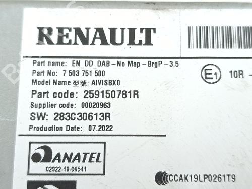 Radio RENAULT CLIO V (B7_) 1.0 TCe 90 (B7MT) | BP38304709E6 - Image 3