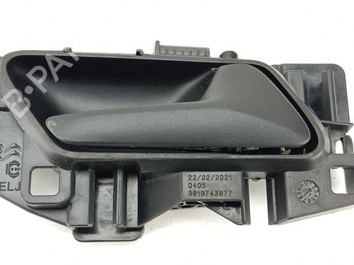 Used Front right interior door handle Front right interior door handle PEUGEOT PARTNER Box Body/MPV (K9) 1.5 BlueHDi 100 (102 hp) 39170263 39170263