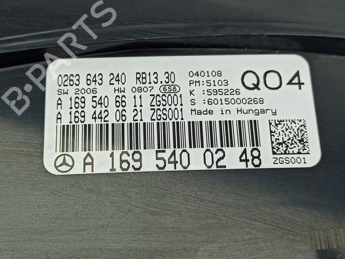 Instrument cluster MERCEDES-BENZ A-CLASS (W169) A 150 (169.031, 169.331) | BP9343736C47 