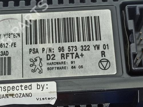 Climate control PEUGEOT 407 (6D_) 2.0 HDi 135 (6DRHRH, 6DRHRE, 6DRHRG, 6DRHRJ) | BP13348939I5 