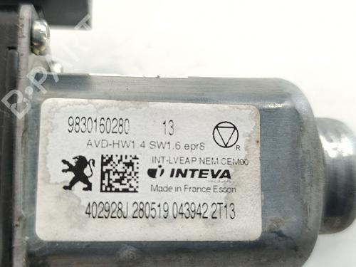 Right front window motor PEUGEOT 508 SW II (FC_, FJ_, F4_) 2.0 BlueHDi 160 | BP27162815E20 