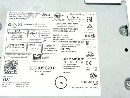 Radio VW T-ROC (A11, D11) | BP30685721E6