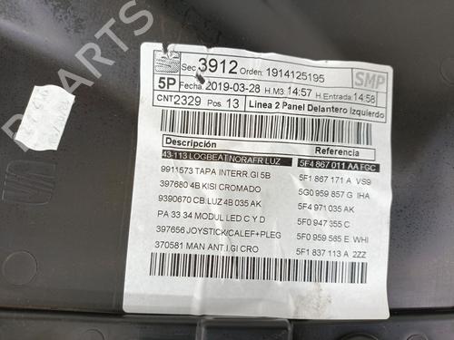Front left panel SEAT LEON (5F1) 1.5 TGi | BP30177682C58 