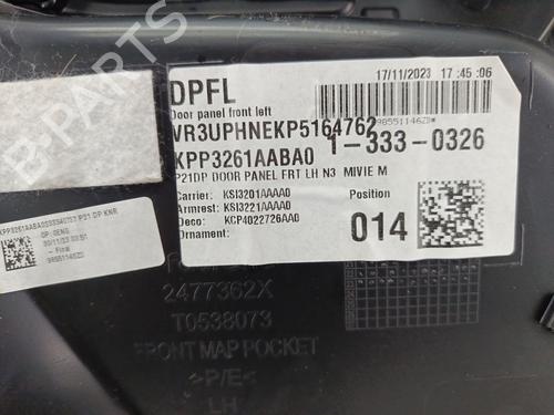 Front left panel PEUGEOT 208 II (UB_, UP_, UW_, UJ_) 1.2 PureTech 100 | BP32209049C58 