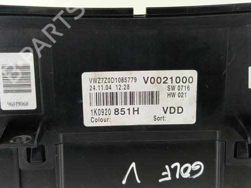Instrument cluster VW GOLF V (1K1)  | BP25876865C47 