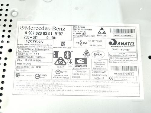 Radio MERCEDES-BENZ SPRINTER 3,5-t Van (B907, B910) 317 CDI RWD (907.631, 907.633, 907.635, 907.637) | BP40010332E6 - Image 2