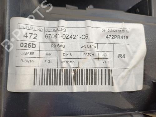 Rear right panel TOYOTA COROLLA Saloon (_E21_) 1.8 VVTi Hybrid (ZWE211, MZEA12) | BP37792833C61 - Image 4