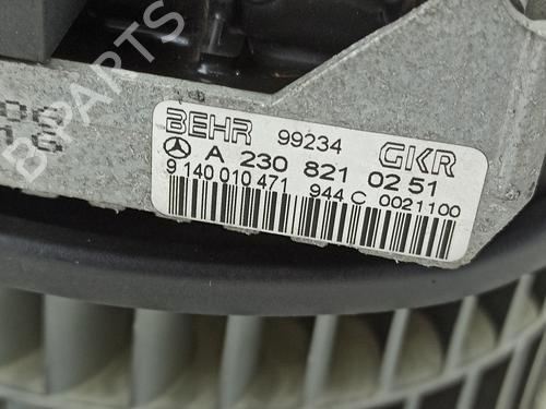 Heater blower motor MERCEDES-BENZ E-CLASS (W211) E 270 CDI (211.016) | BP25874801M62 