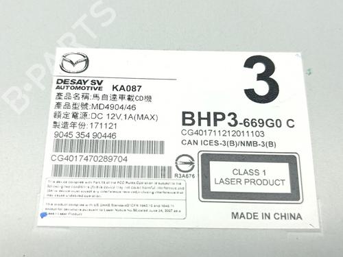 Radio MAZDA 3 (BM, BN) 2.2 D | BP38597484E6 - Image 2