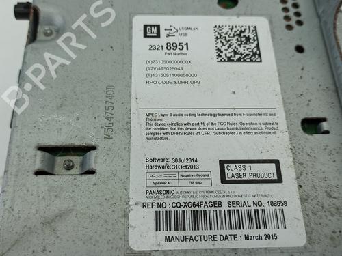 Radio OPEL INSIGNIA A (G09)  | BP14968949E6 