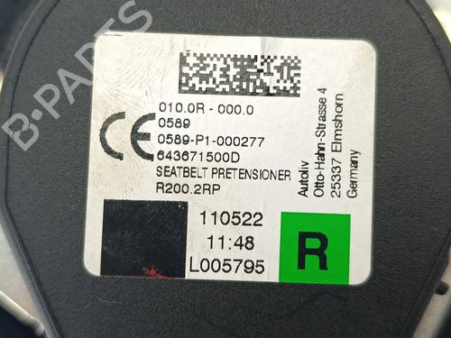Front right seatbelt RENAULT MEGANE IV Hatchback (B9A/M/N_) 1.3 TCe 140 (B9NB) | BP38252658I25 - Image 6