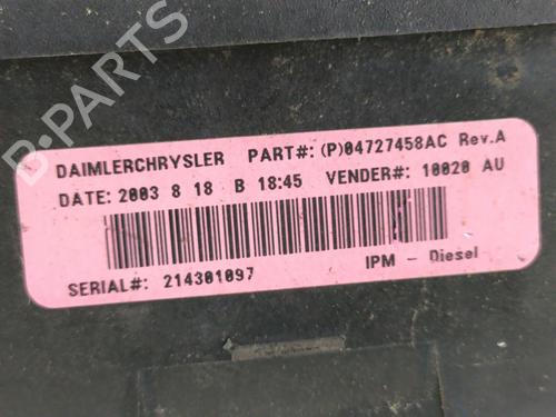 Fuse box CHRYSLER VOYAGER / GRAND VOYAGER IV (RG) 2.5 CRD | BP25877532E1 